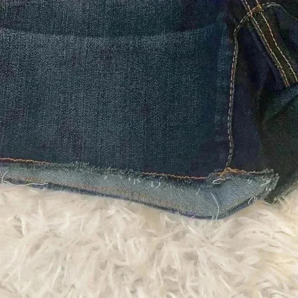 AMERICAN EAGLE HIGH RISE SUPER STRETCH DISTRESSED SHORTIE DENIM SHORTS SIZE 6 - Picture 9 of 9